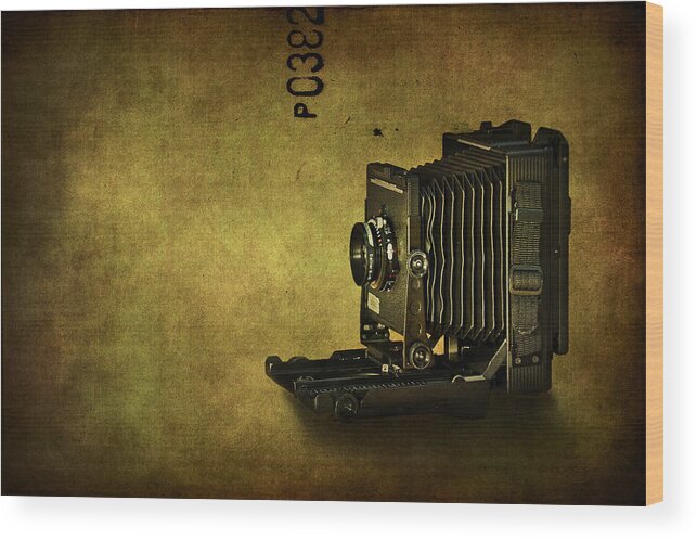 Camera Wood Print featuring the photograph Old School by Evelina Kremsdorf