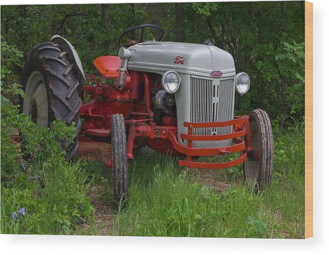 Old Tractor Wood Print featuring the photograph Old Tractor by Doug Long