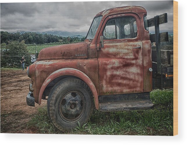 Truck Wood Print featuring the photograph Old truck by Dmdcreative Photography