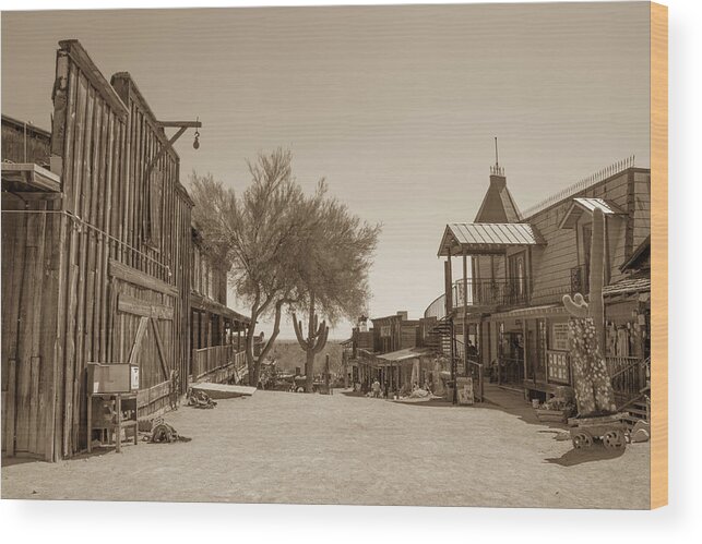Western Wood Print featuring the photograph Old West 4 by Darrell Foster