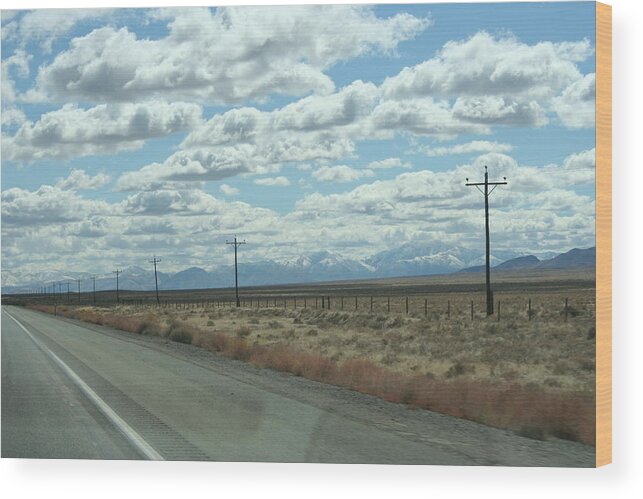 Road Wood Print featuring the photograph On the Road by Magda Levin