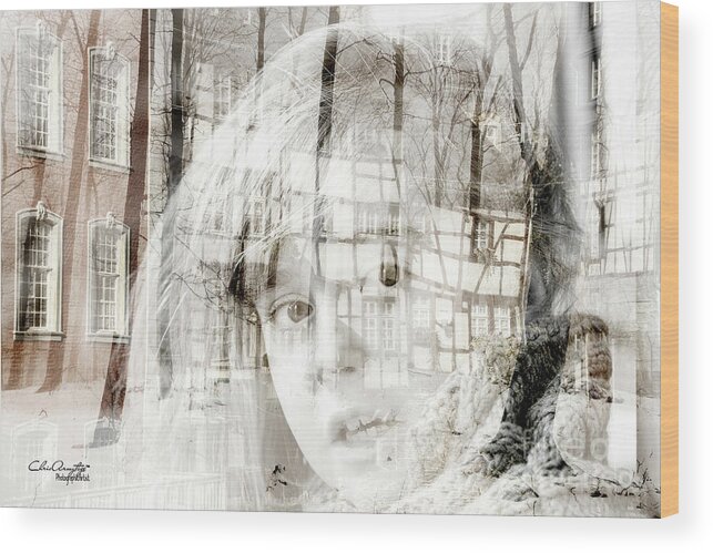 Winter Wood Print featuring the digital art Once upon a time ... by Chris Armytage