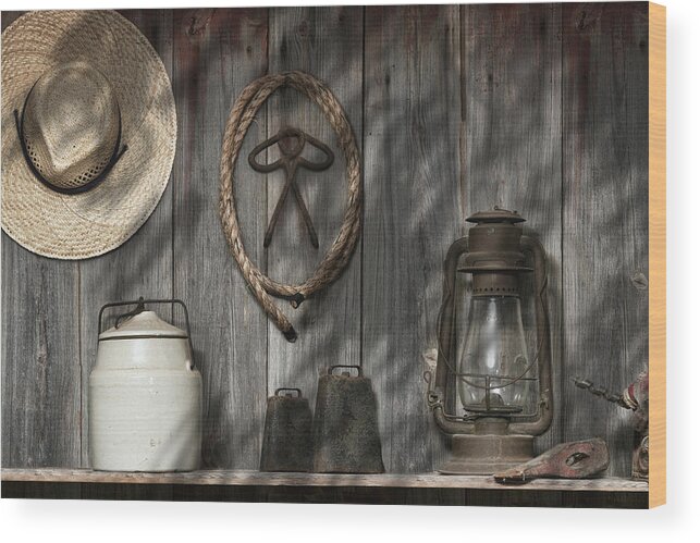 Barn Wood Print featuring the photograph Out in the Barn III by Tom Mc Nemar