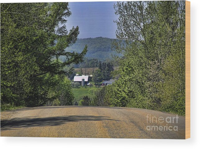 Over The Hill Wood Print featuring the photograph Over the hill by Jim Lepard