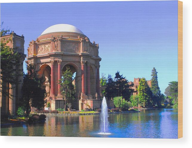 Palace Of Fine Art Wood Print featuring the photograph Palace Of Fine Arts by Natalie Ortiz