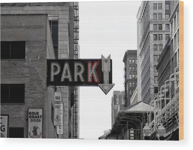 Parking Sign Wood Print featuring the photograph Park by Jackson Pearson