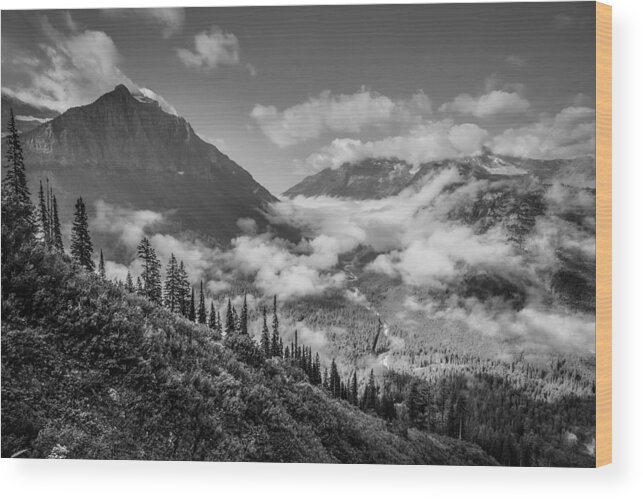 Glacier National Park Wood Print featuring the photograph Pause to Wonder by Adam Mateo Fierro