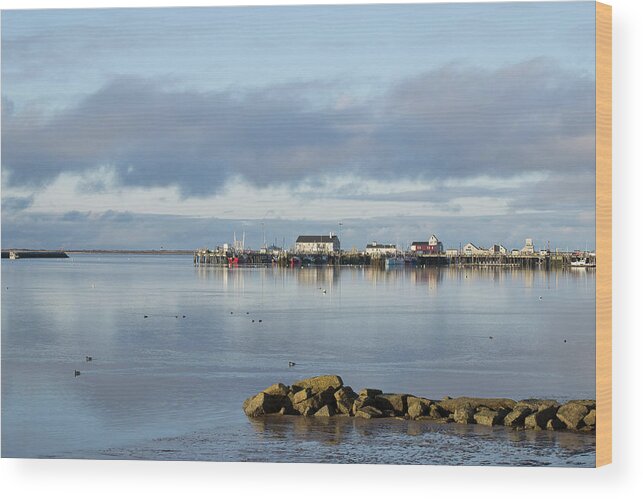 Provincetown Wood Print featuring the photograph Peaceful Harbor by Ellen Koplow