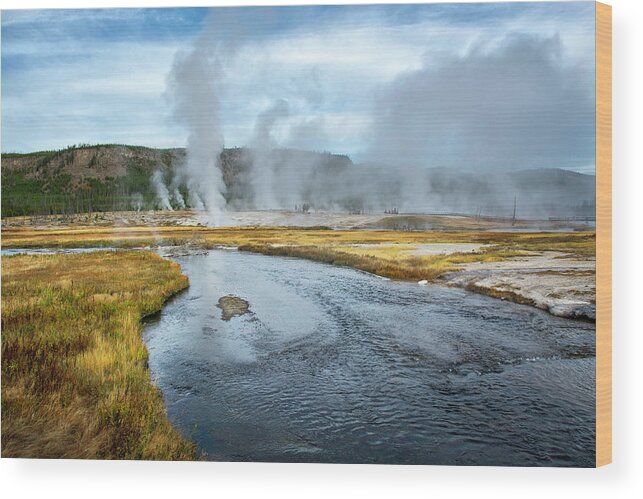 Yellowstone Wood Print featuring the photograph Peaceful River by Scott Read