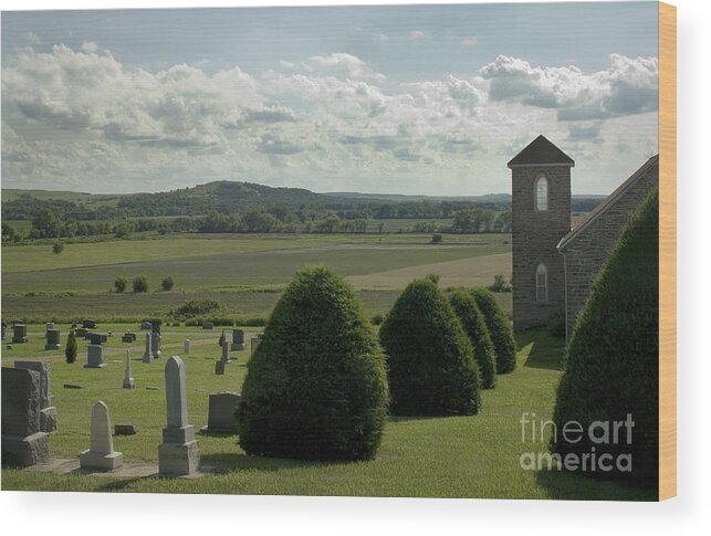 Landscape Wood Print featuring the photograph Peaceful View by Fred Lassmann