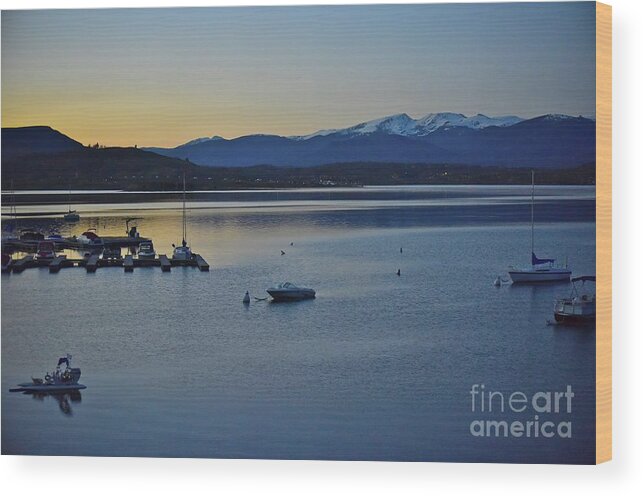 Colorado Wood Print featuring the photograph Peaceful Waters by Tracy Rice Frame Of Mind