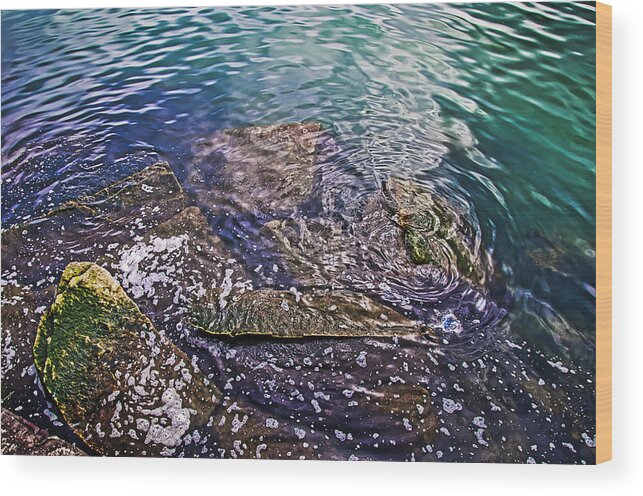 Water Wood Print featuring the photograph Peaceful Waters2 by John Hansen