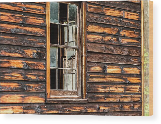  Wood Print featuring the photograph Peek-a-boo Panes by Pamela Taylor