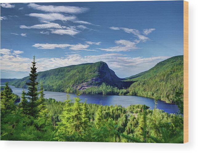 Quebec Wood Print featuring the photograph Petit lac Ha Ha by David Thompsen