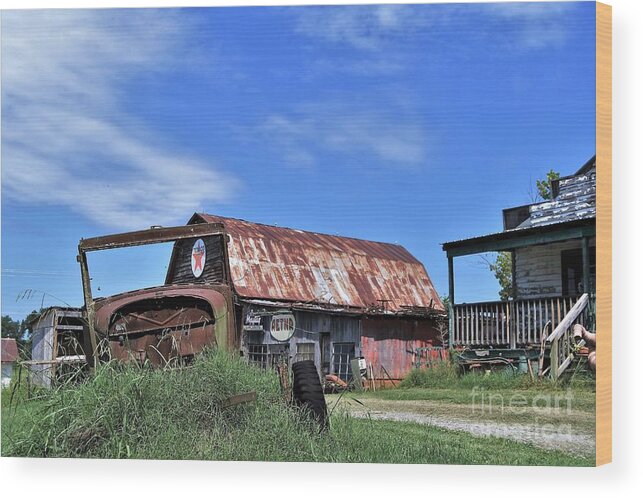 Barn Wood Print featuring the photograph Pieces Of The Past by Julie Adair