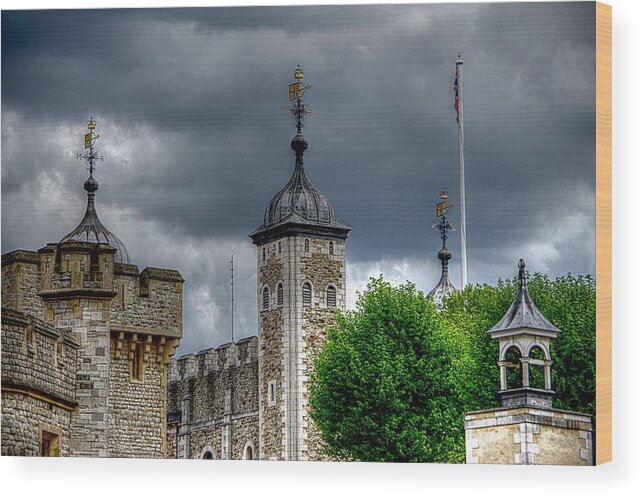 Tower Of London Wood Print featuring the photograph Pieces of the Tower by Karen McKenzie McAdoo