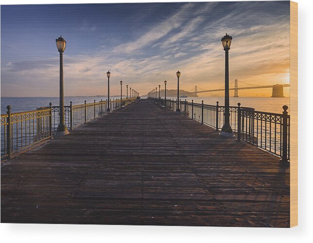 Pier Wood Print featuring the photograph Pier 7 by Dominique Dubied