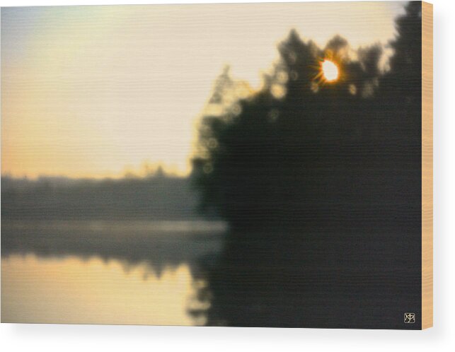 Pinhole Photography Wood Print featuring the photograph Pinhole Sunset by John Meader