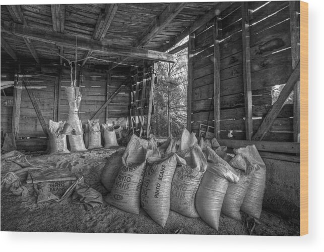 Barn Wood Print featuring the photograph Pinto Beans by Debra and Dave Vanderlaan