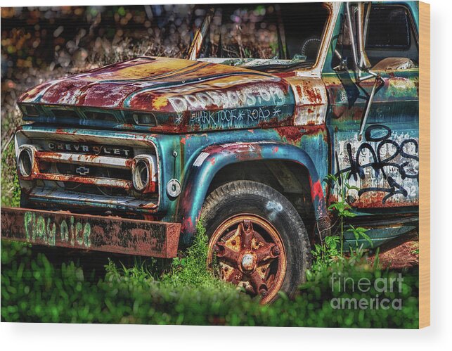 Chevrolet Wood Print featuring the photograph Play Nice by Doug Sturgess