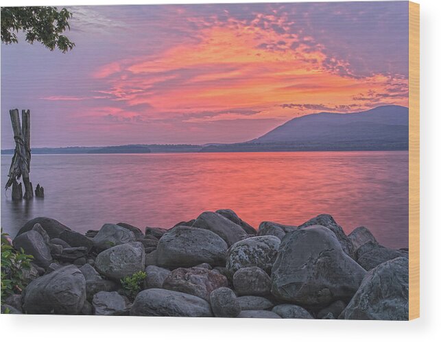 Dawn Wood Print featuring the photograph Plum Point Awakening by Angelo Marcialis