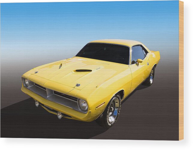 Car Wood Print featuring the photograph Plymouth Muscle by Keith Hawley