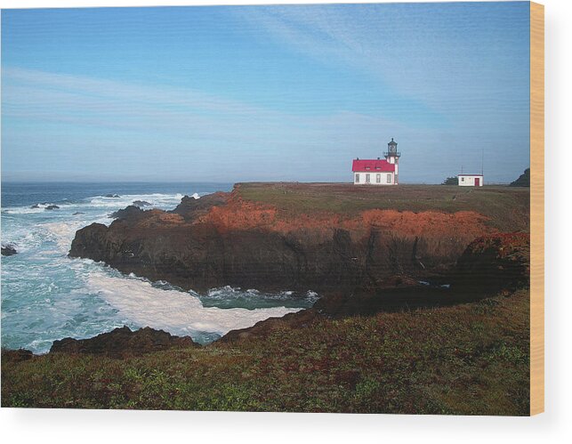 Point Cabrillo Light Station Wood Print featuring the photograph Point Cabrillo Light Station by David Armentrout
