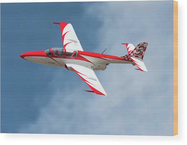 Airplane Wood Print featuring the photograph Polish Designed and Built TS-11 Iskra Jet Trainer by Rick Pisio