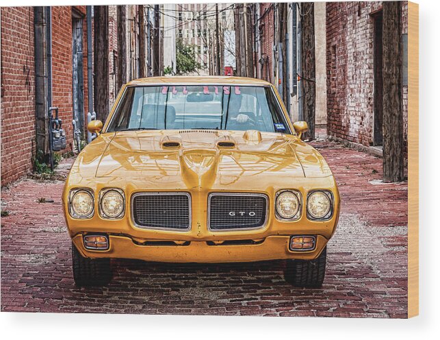 Pontiac Wood Print featuring the photograph Pontiac GTO American Muscle by Adam Reinhart