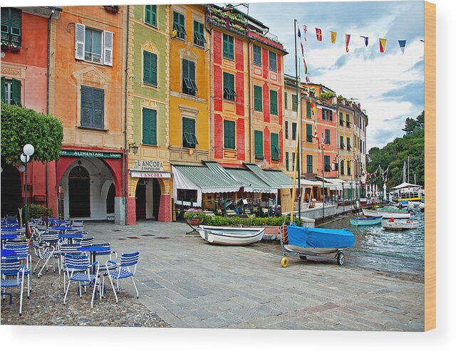 Portofino Wood Print featuring the photograph Portofino at Rest - Portofino, Italy by Denise Strahm