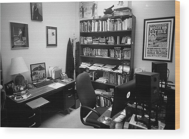 College Wood Print featuring the photograph Portrait of a Film/TV Professor's Office by Jeremy Butler