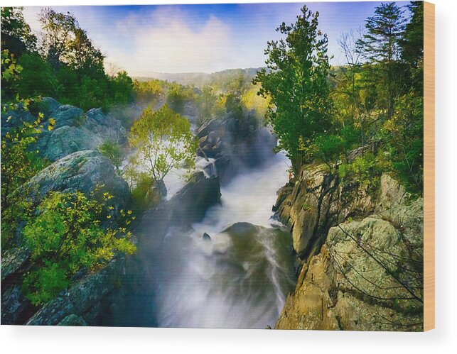 Great Wood Print featuring the photograph Potomac Flow by Amanda Jones