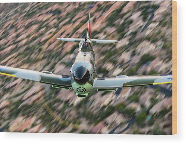 Spitfire Wood Print featuring the photograph Preparation Meeting Opportunity by Jay Beckman