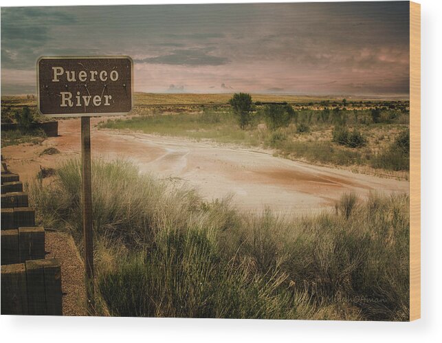 Puerco River Wood Print featuring the photograph Puerco River by Micah Offman