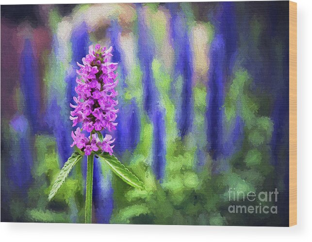 Bloom Wood Print featuring the photograph Purple Bounty by Sharon McConnell