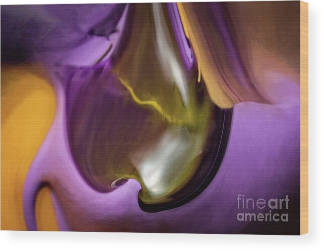 Abstract Wood Print featuring the photograph Purple Haze by Patti Schulze