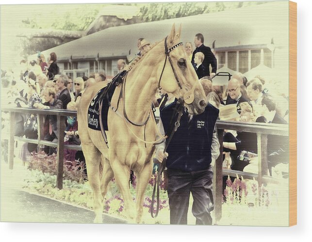 Horses Wood Print featuring the photograph Putra Pulai at Newmarket by Jack Torcello