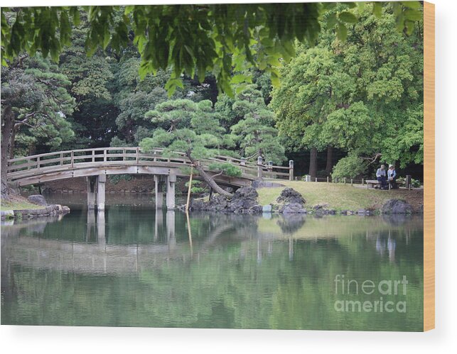 Japan Wood Print featuring the photograph Quiet Day in Tokyo Park by Carol Groenen