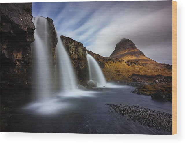 Iceland Wood Print featuring the photograph Radiance by Dominique Dubied