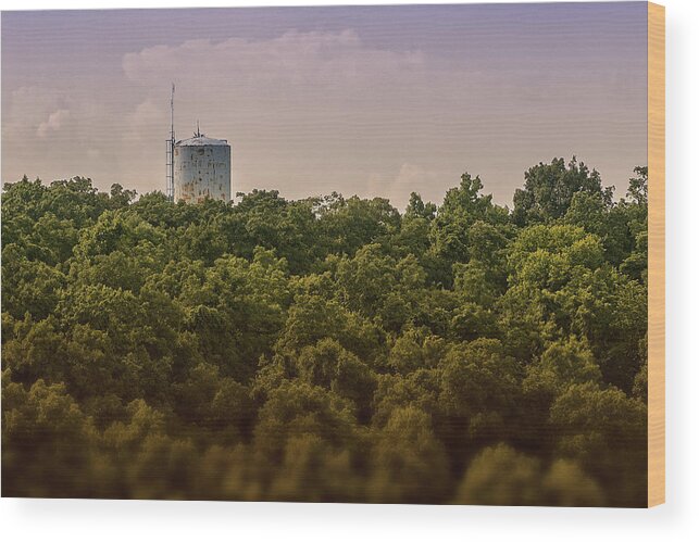 Antenna Wood Print featuring the photograph Radioactive Landscape by Jim Shackett