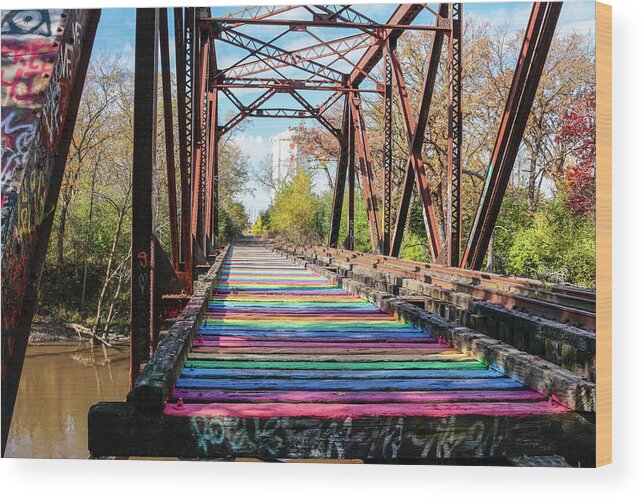 Cook County Forest Preserve Wood Print featuring the photograph Rainbow Bridge by Todd Bannor