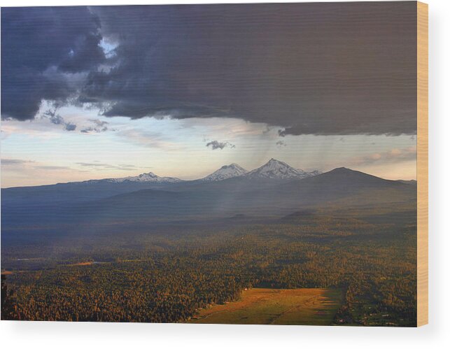 Oregon Wood Print featuring the photograph Raining Sisters by Scott Mahon