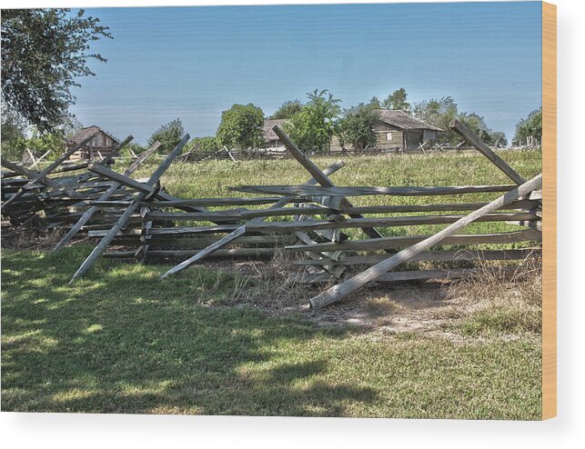 Texas Heritage Wood Print featuring the photograph Ranch View1 by James Woody