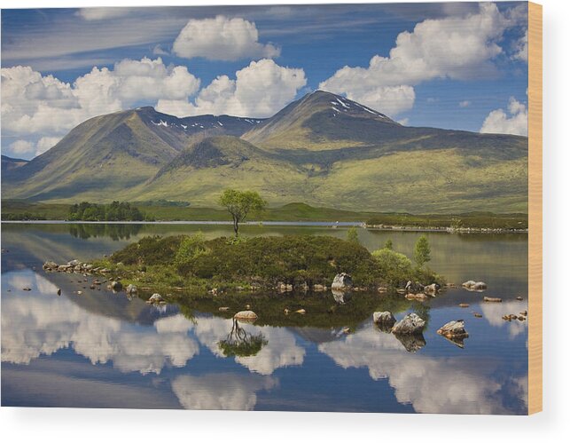 Scotland Wood Print featuring the photograph Rannoch Moor and the Black Mount by John McKinlay