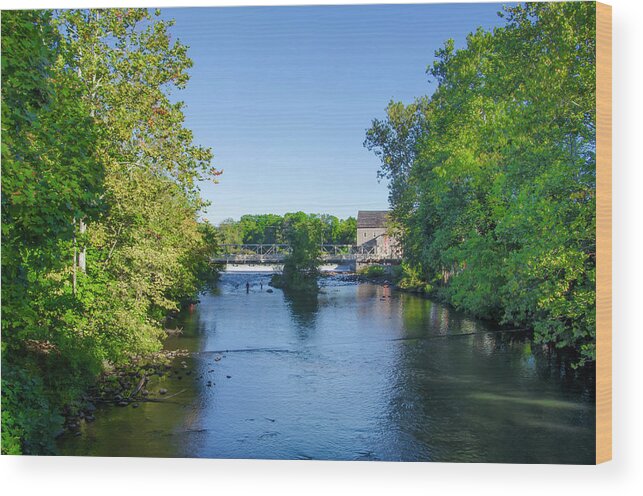 The Wood Print featuring the photograph Raritan River - Clinton New Jersey by Bill Cannon