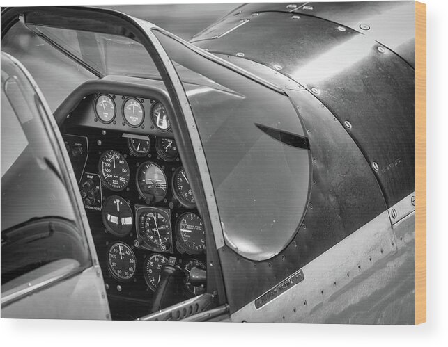 Mustang Wood Print featuring the photograph Rebel's Saddle- 2017 Christopher Buff, www.Aviationbuff.com by Chris Buff