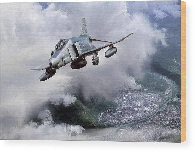 Aviation Wood Print featuring the digital art Recce Rebel by Peter Chilelli
