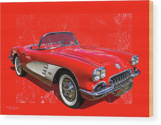 Car Wood Print featuring the photograph Red 59 by Keith Hawley