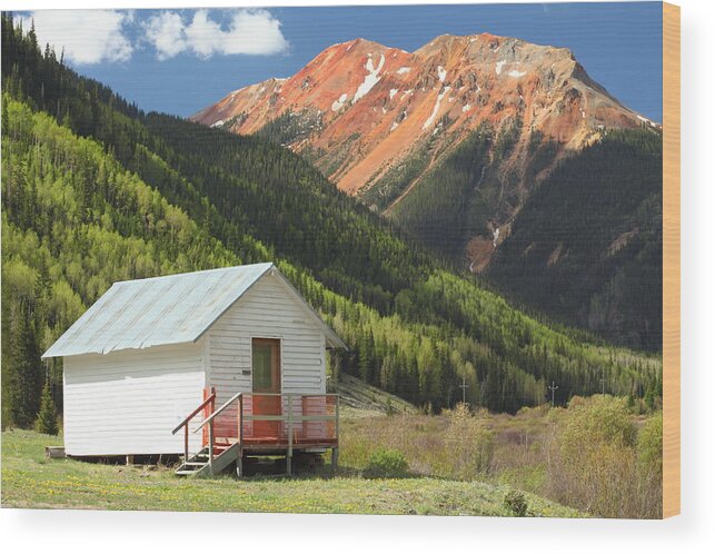 Colorado Wood Print featuring the photograph Red Mountain by Eric Glaser