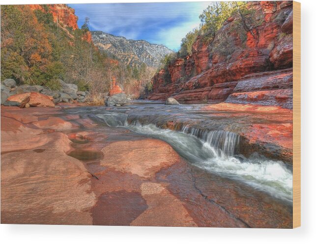 Red Rock Sedona Wood Print featuring the photograph Red Rock Sedona by Kelly Wade